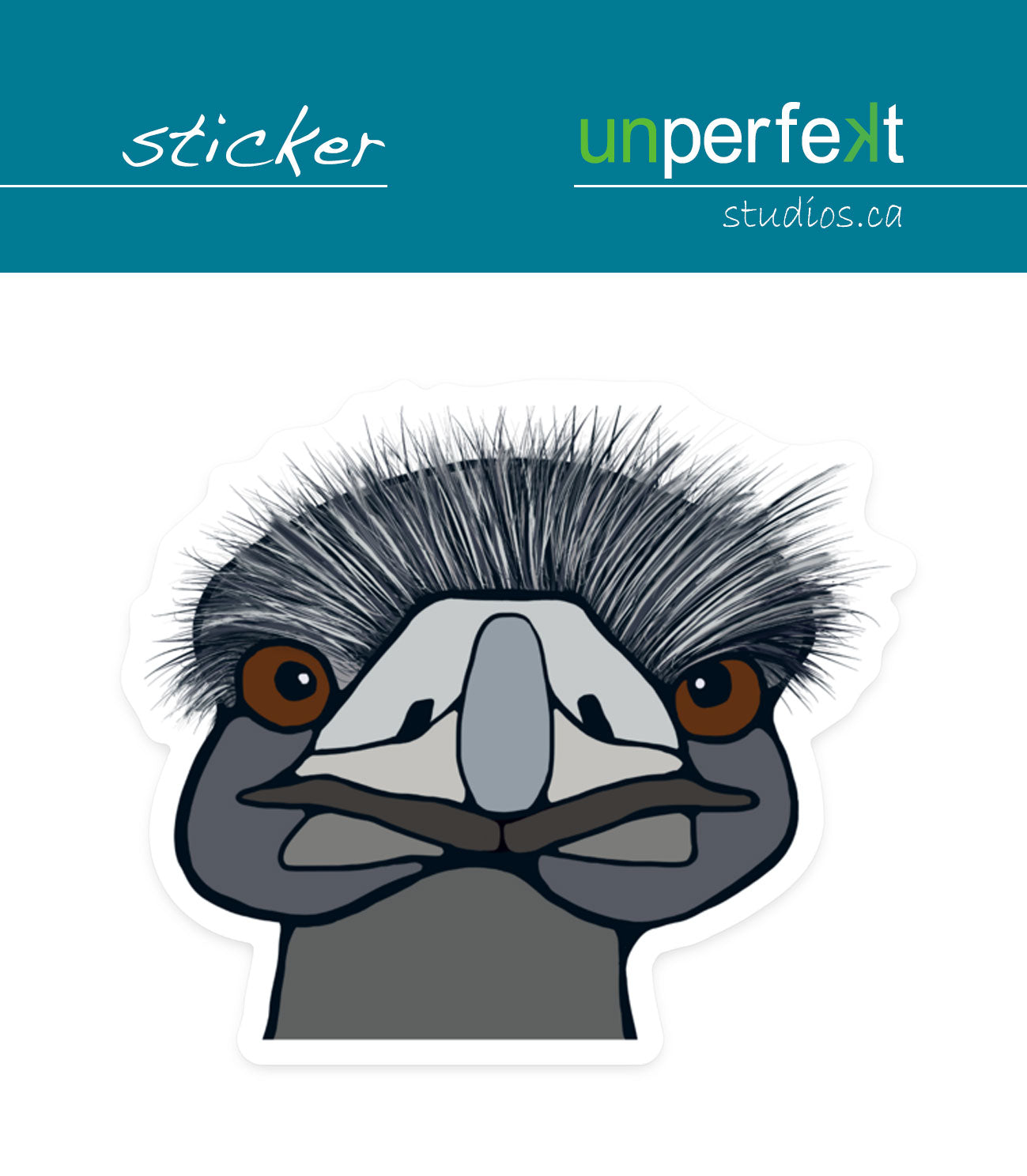 Vinyl Sticker - Emu - Unperfekt-Studios