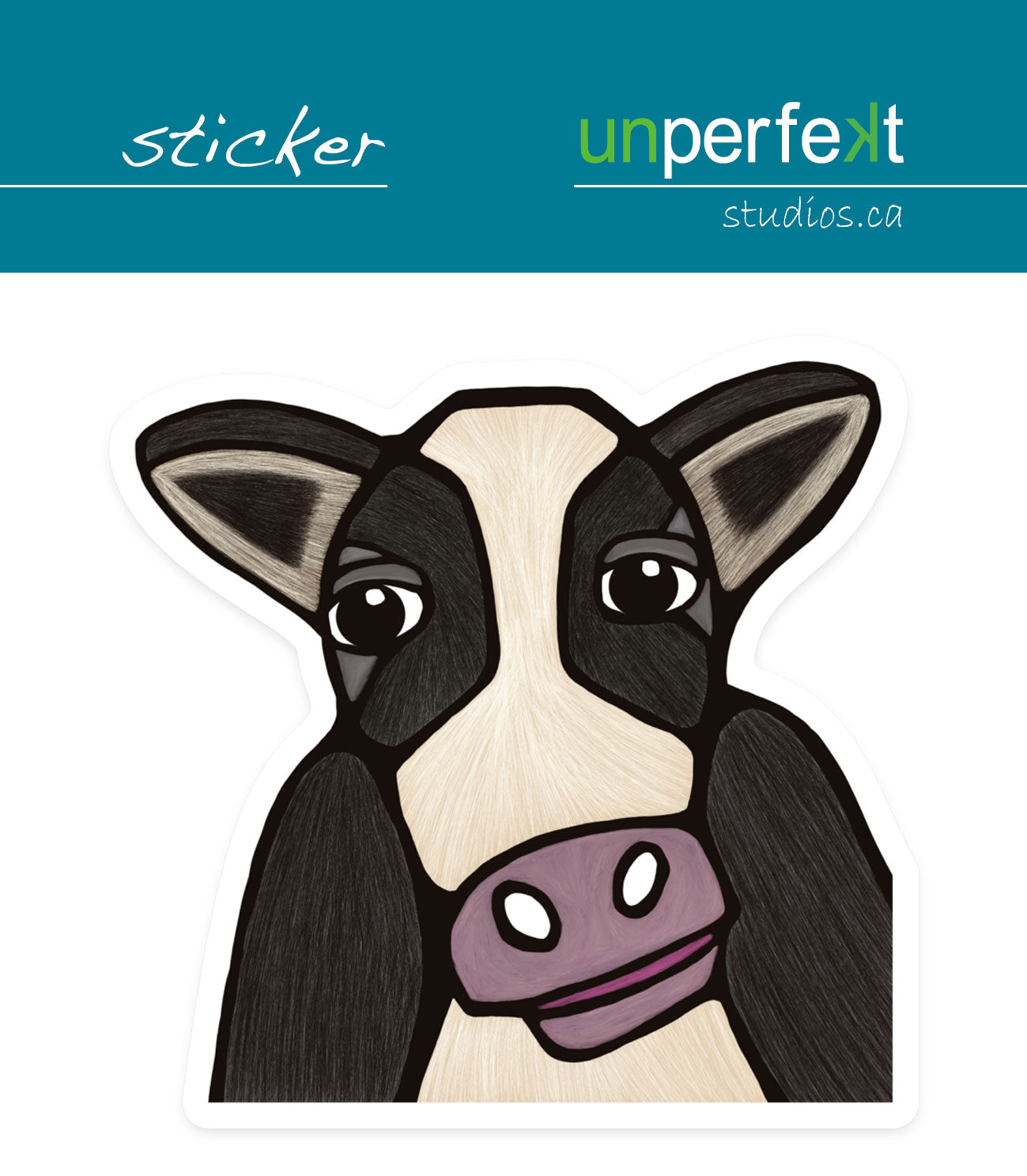 Vinyl Sticker - Gertie the Cow - Unperfekt-Studios