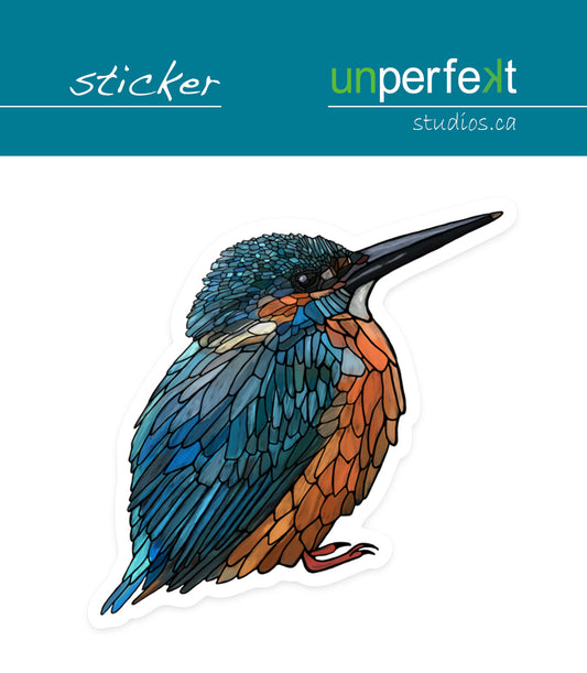 Vinyl Sticker - Kingfisher - Unperfekt-Studios