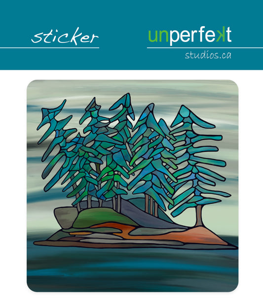 Vinyl Sticker - Little Island - Unperfekt-Studios