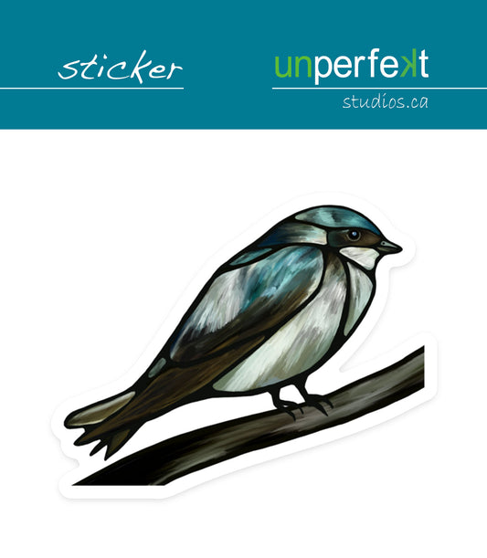 Vinyl Sticker - Tree Swallow - Unperfekt-Studios