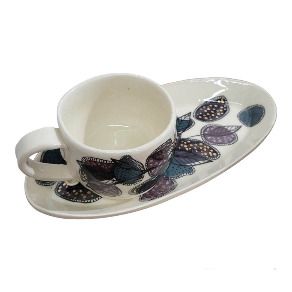 Garden Cafe Set, White Stoneware - Erin White