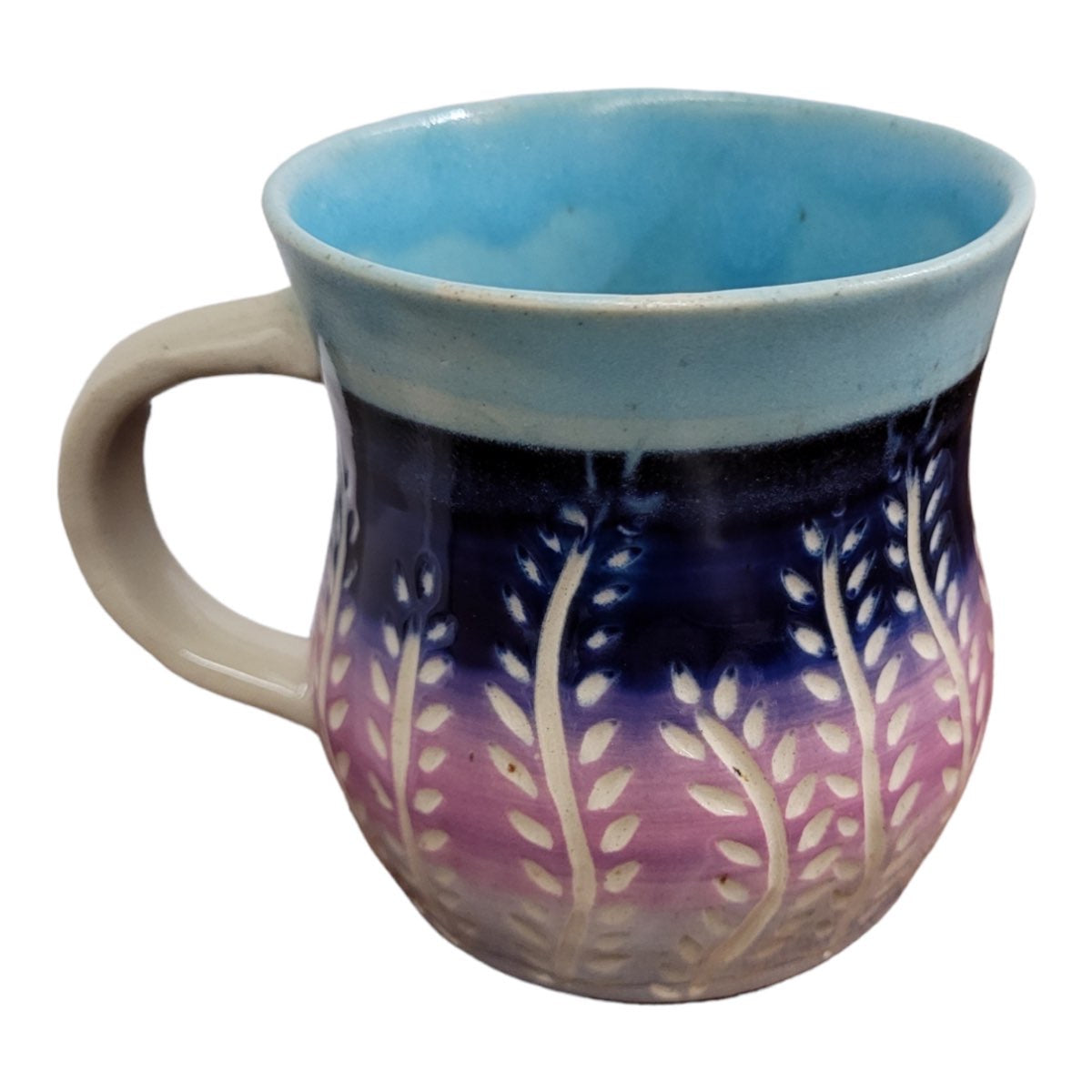 Flora Mug (Lavender) White Stoneware - Erin White
