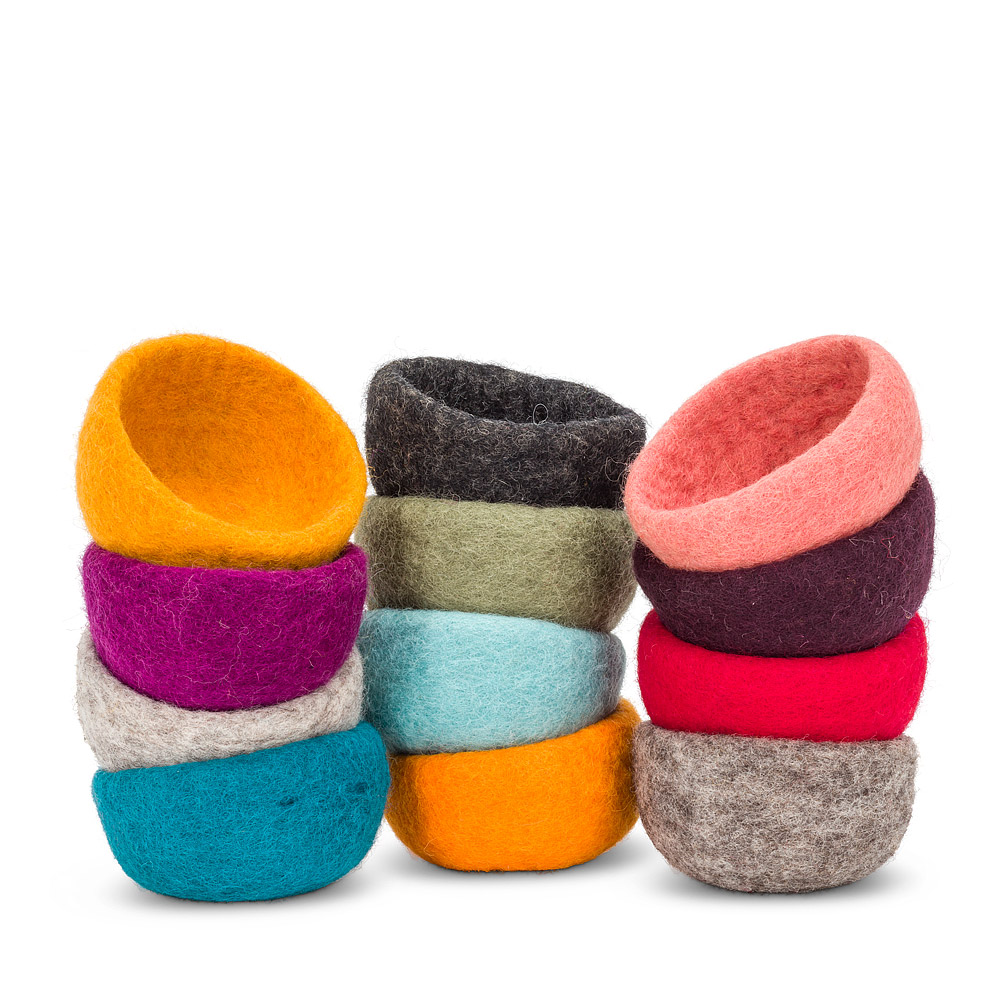 Whatnot Bowl - Mini Felted Bowl - Unperfekt-Studios