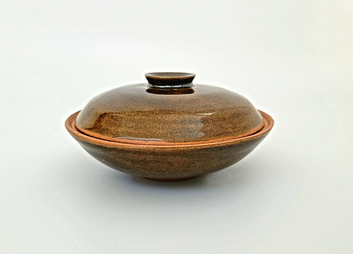Petite Dish, Brown - Warm Brown Stoneware - Erin White