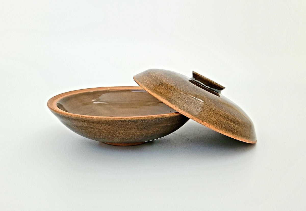 Petite Dish, Brown - Warm Brown Stoneware - Erin White