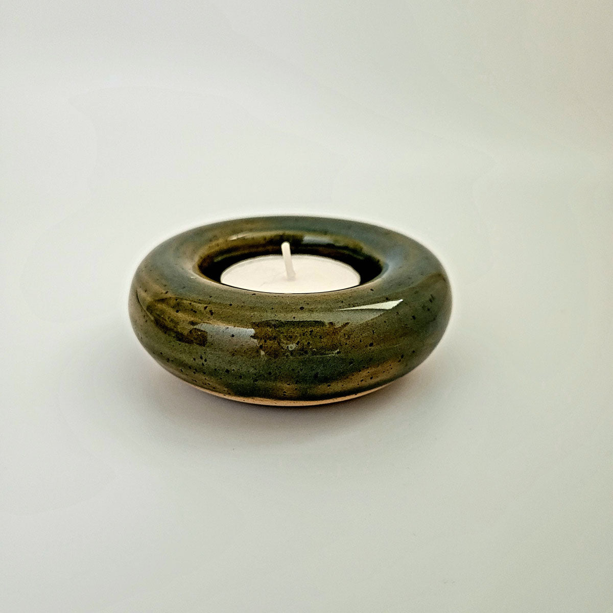 Tealight Holders, Speckled Stoneware - Erin White