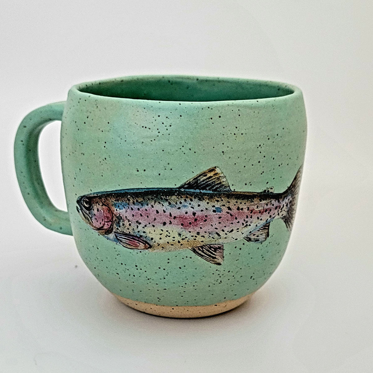 Fish Mug: Speckled Stoneware - Erin White