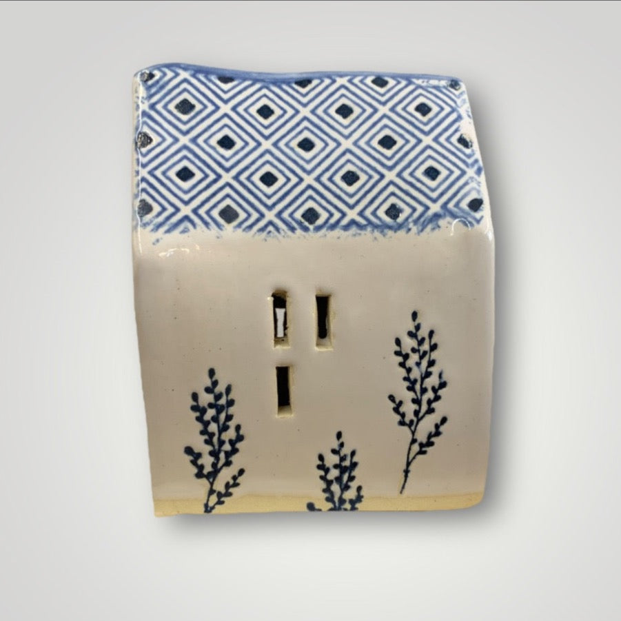 Ceramic House: White Stoneware, Blue & White - Erin White