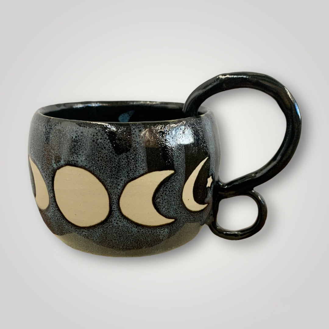Midnight Moon Mug - White Stoneware - Erin White