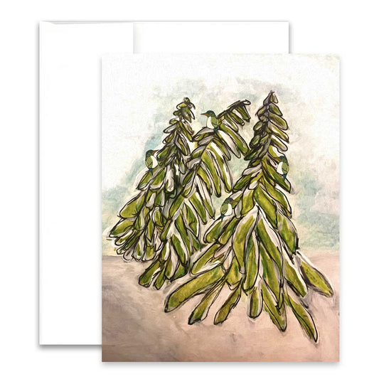 Greeting Card - 4 Calling Birds - Unperfekt-Studios