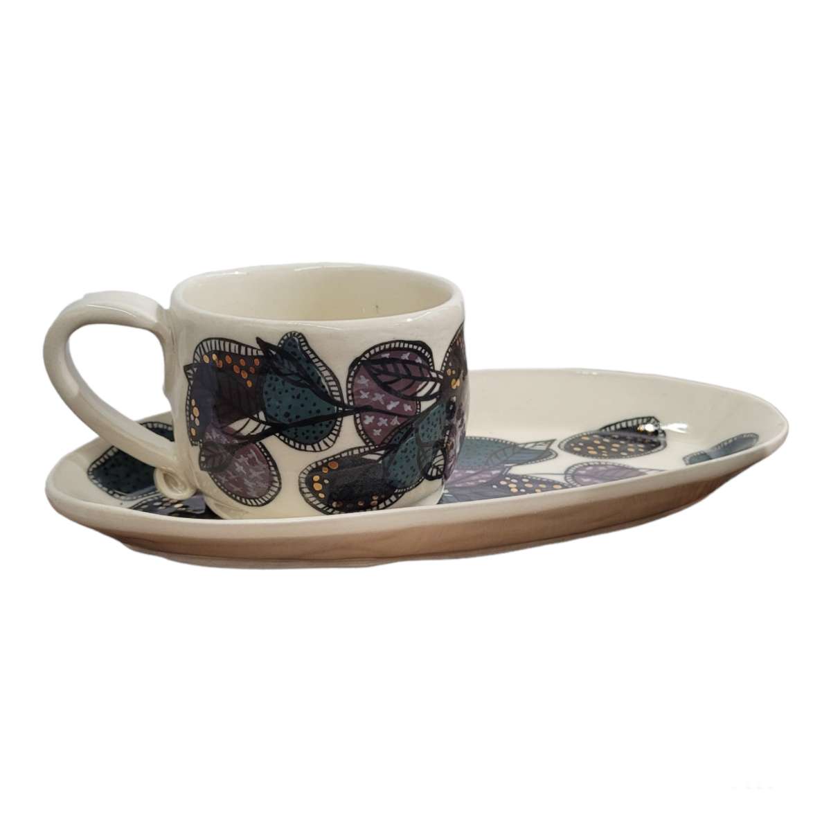 Garden Cafe Set, White Stoneware - Erin White