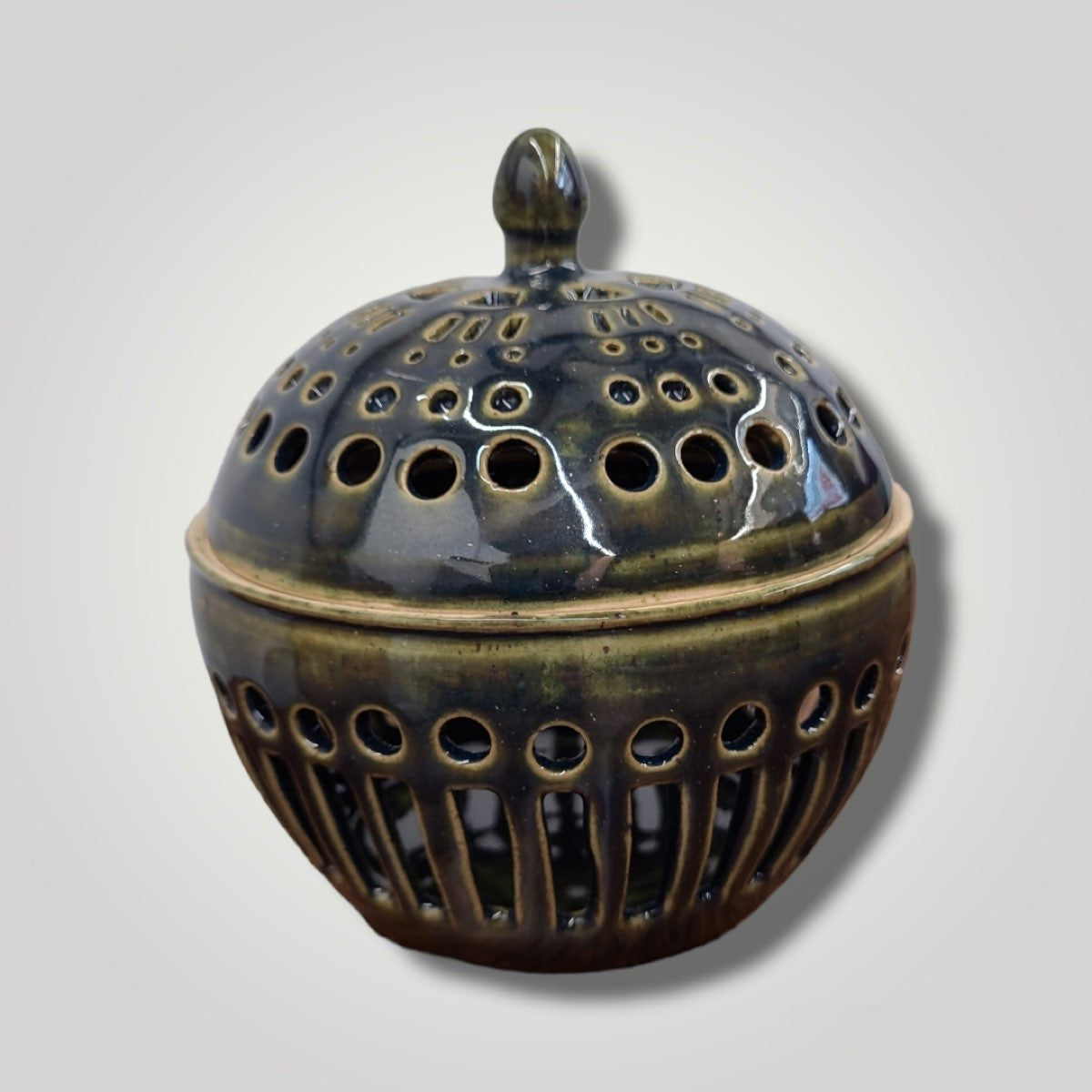 Globe Jar - Speckle Stoneware - Erin White
