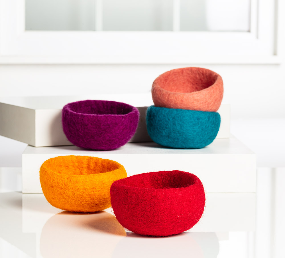 Whatnot Bowl - Mini Felted Bowl - Unperfekt-Studios