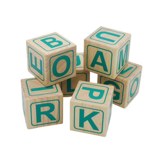 Wooden ABC Spelling Blocks