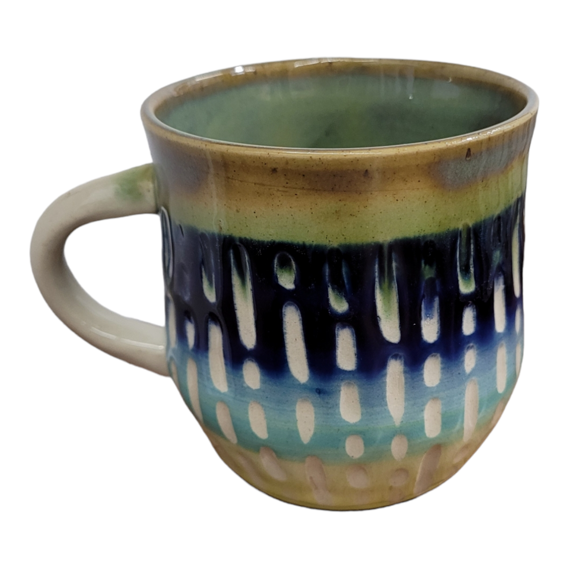 Dots & Dashes Mug - White Stoneware - Erin White