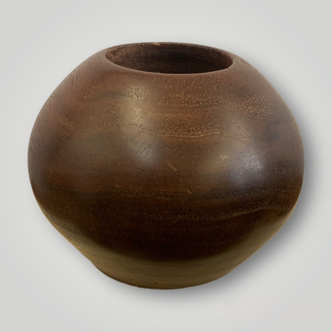 Tiny Wood Vase - Walnut by Jon Van Der Nol