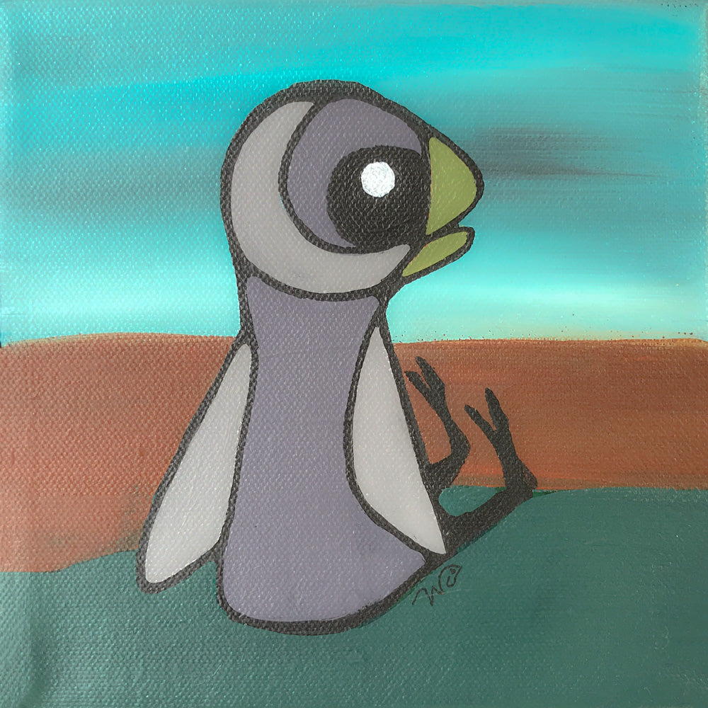 Acrylic 6" x 6" Mini Painting: Daisy