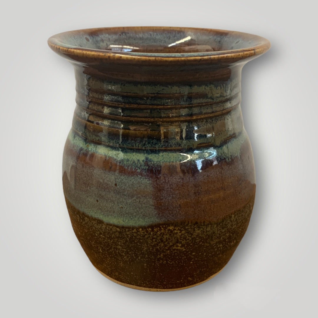 Small Vase: Speckled Stoneware, Earth Tones - Erin White