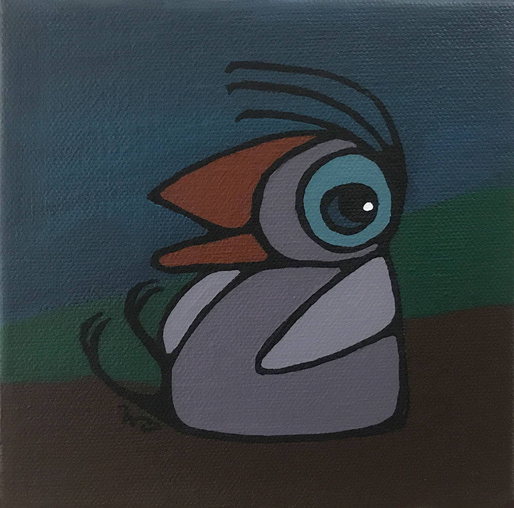 6" x 6" Mini Painting: Eli