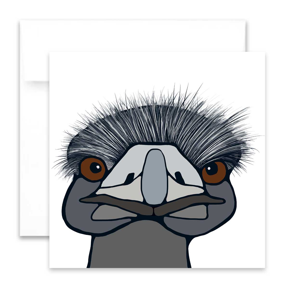 Greeting Card - Emu - Unperfekt-Studios