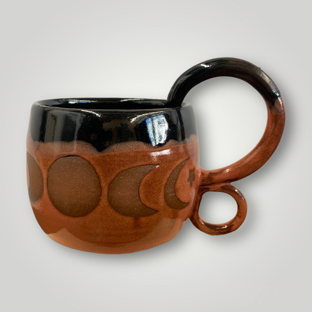 Copper Moon Mug - Red Stoneware - Erin White