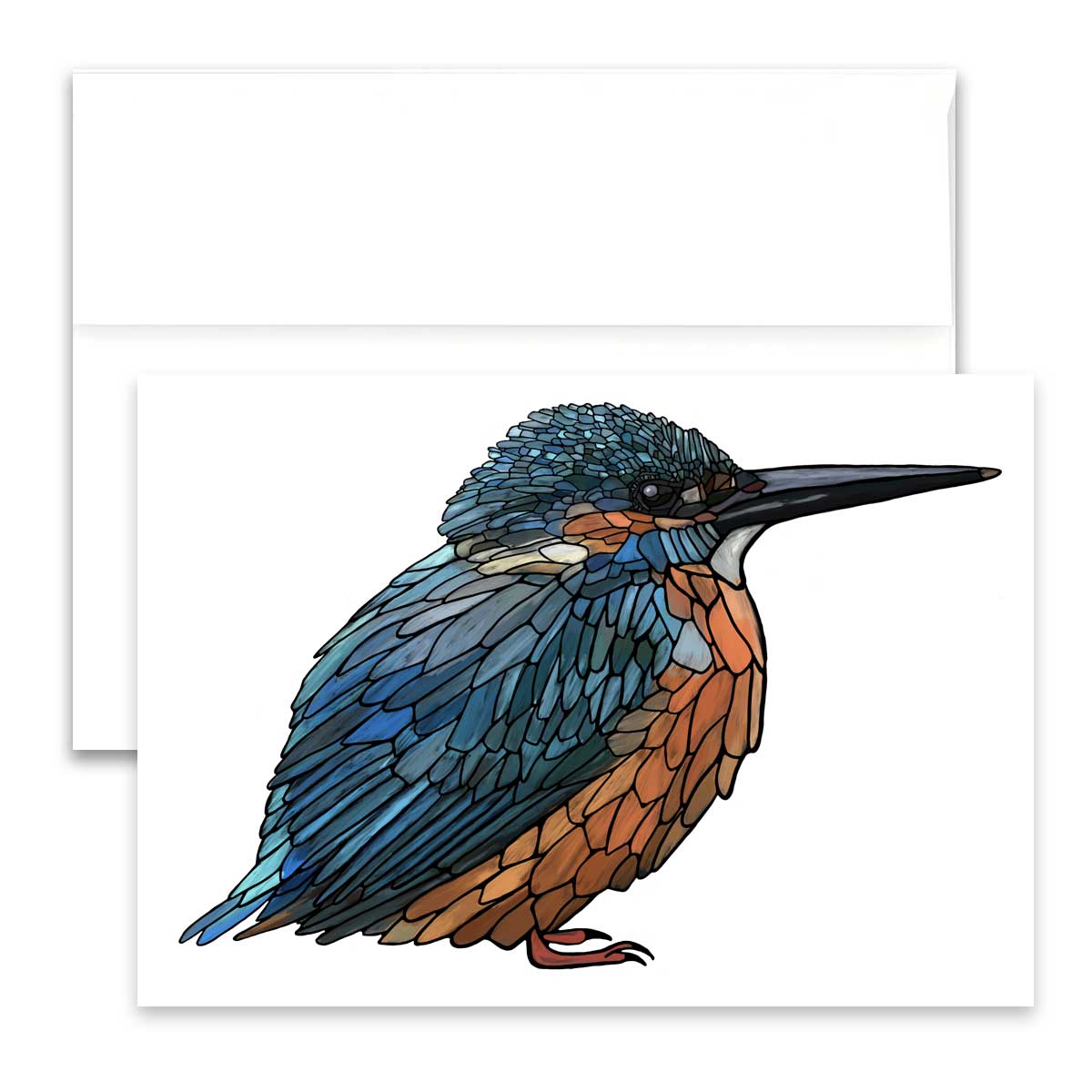 Greeting Card - Kingfisher - Unperfekt-Studios