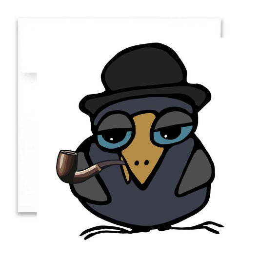 Greeting Card - Magritte Bird (Ceci n'est pas un oiseau) - Unperfekt-Studios