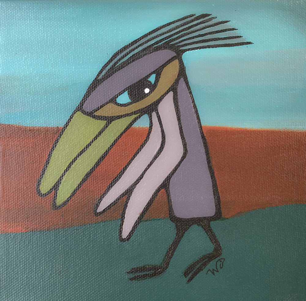 Acrylic 6" x 6" Mini Painting: Phil