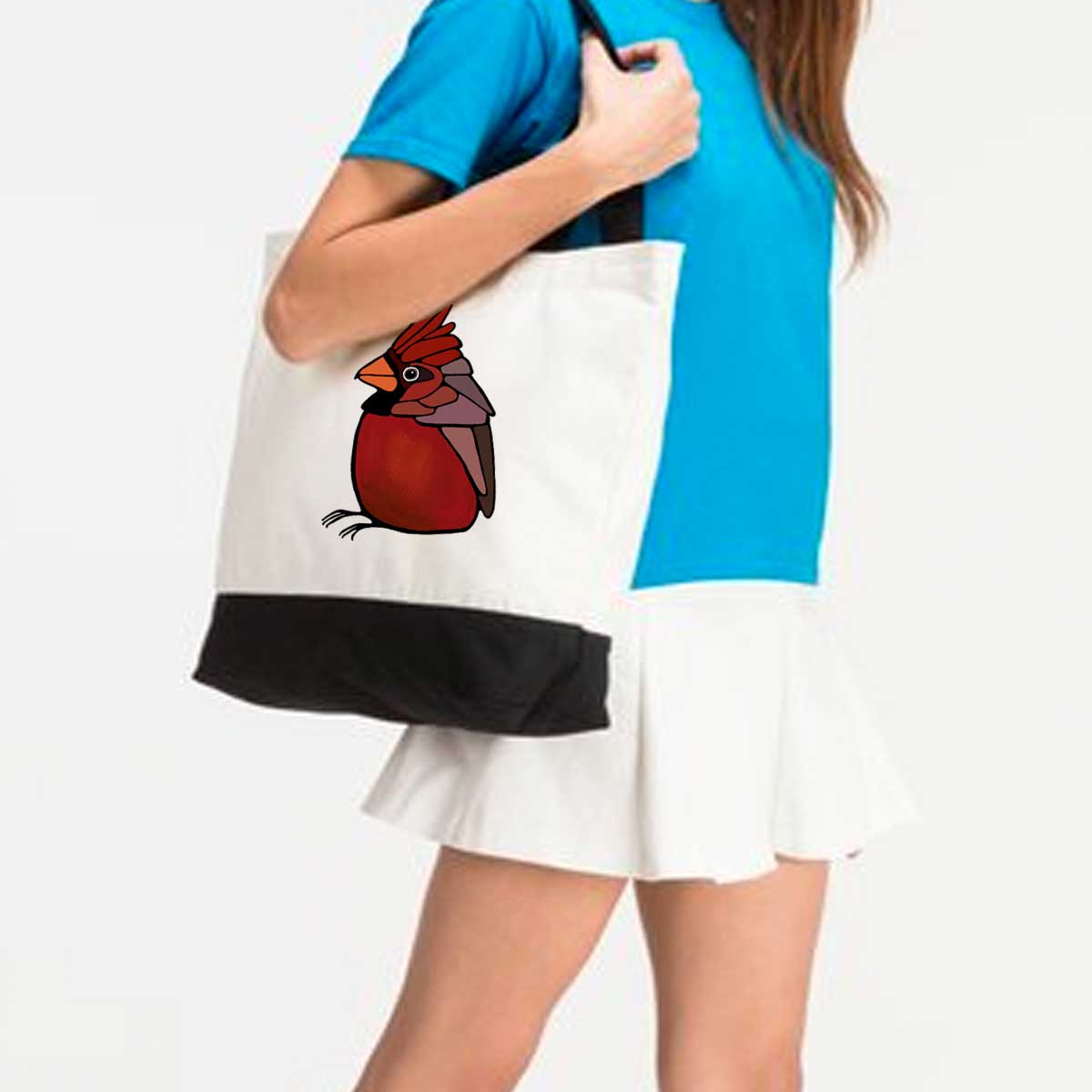 Large Cotton Tote Bag - Cardinal