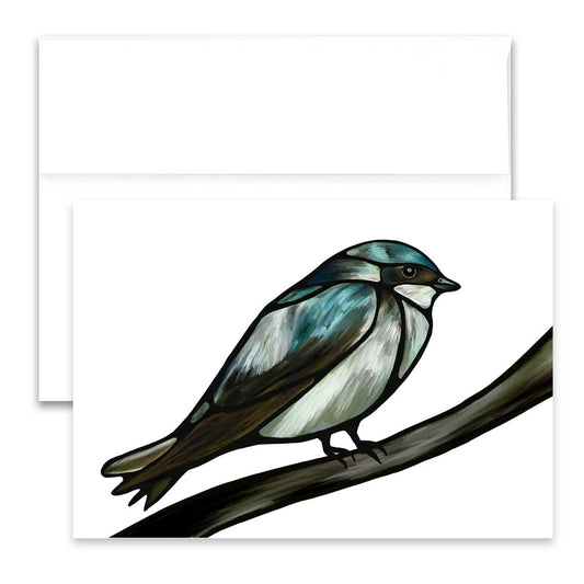 Greeting Card - Tree Swallow - Unperfekt-Studios