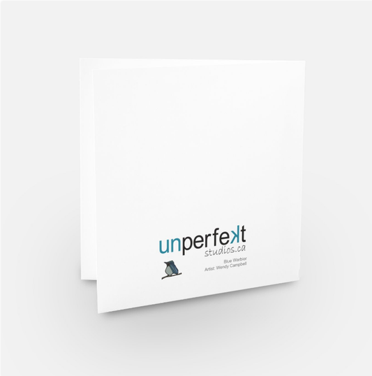 Greeting Card - Blue Warbler - Unperfekt-Studios