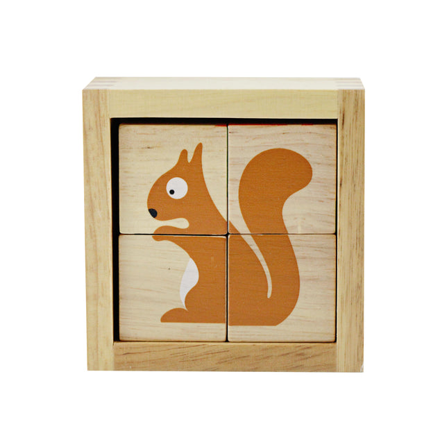 Wooden Buddy Blocks - Backyard Animals