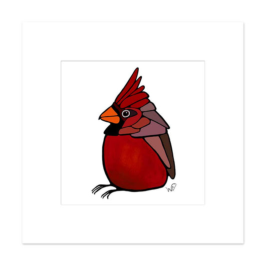 Signed & Matted Print - Cardinal