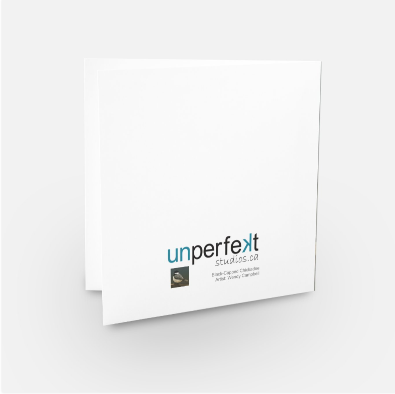 Greeting Card - Black-Capped Chickadee - Unperfekt-Studios