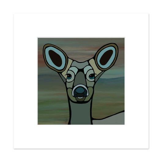 Signed & Matted Print - Deer - Unperfekt-Studios