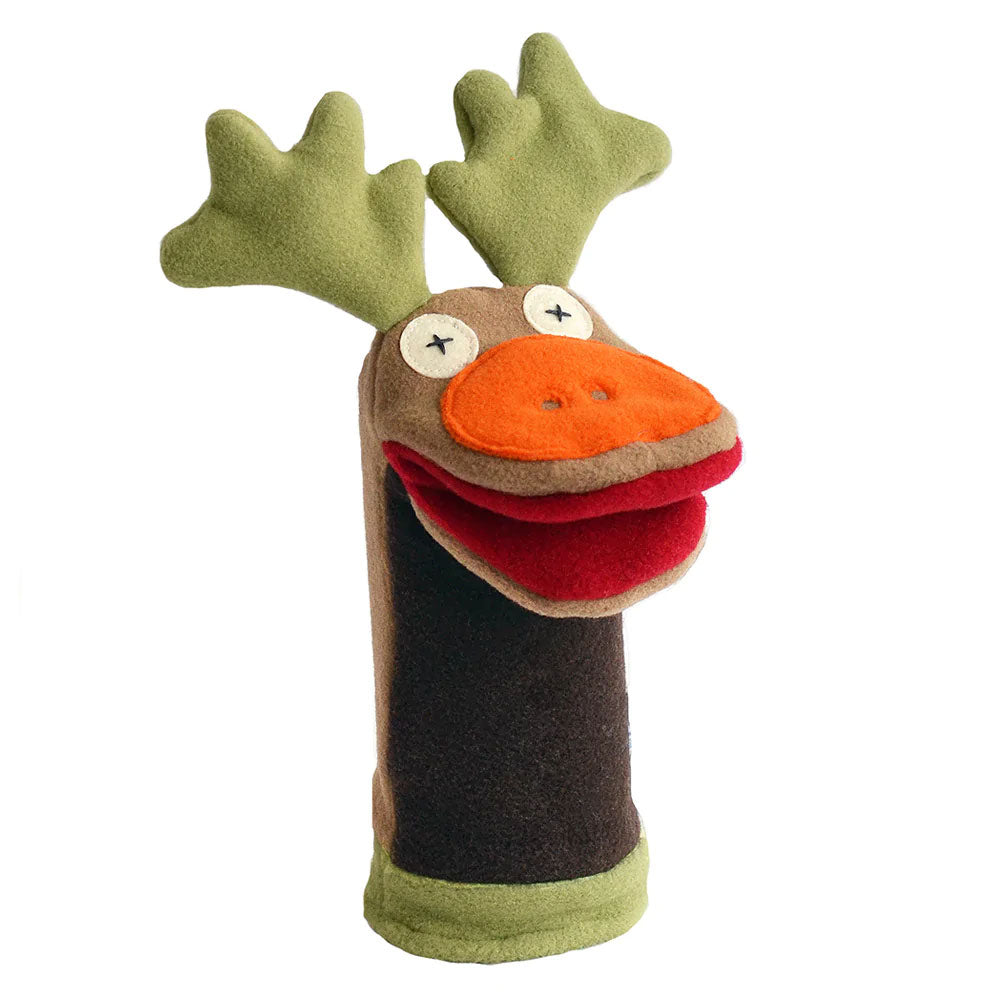 Softy Fleece Hand Puppet - Moose