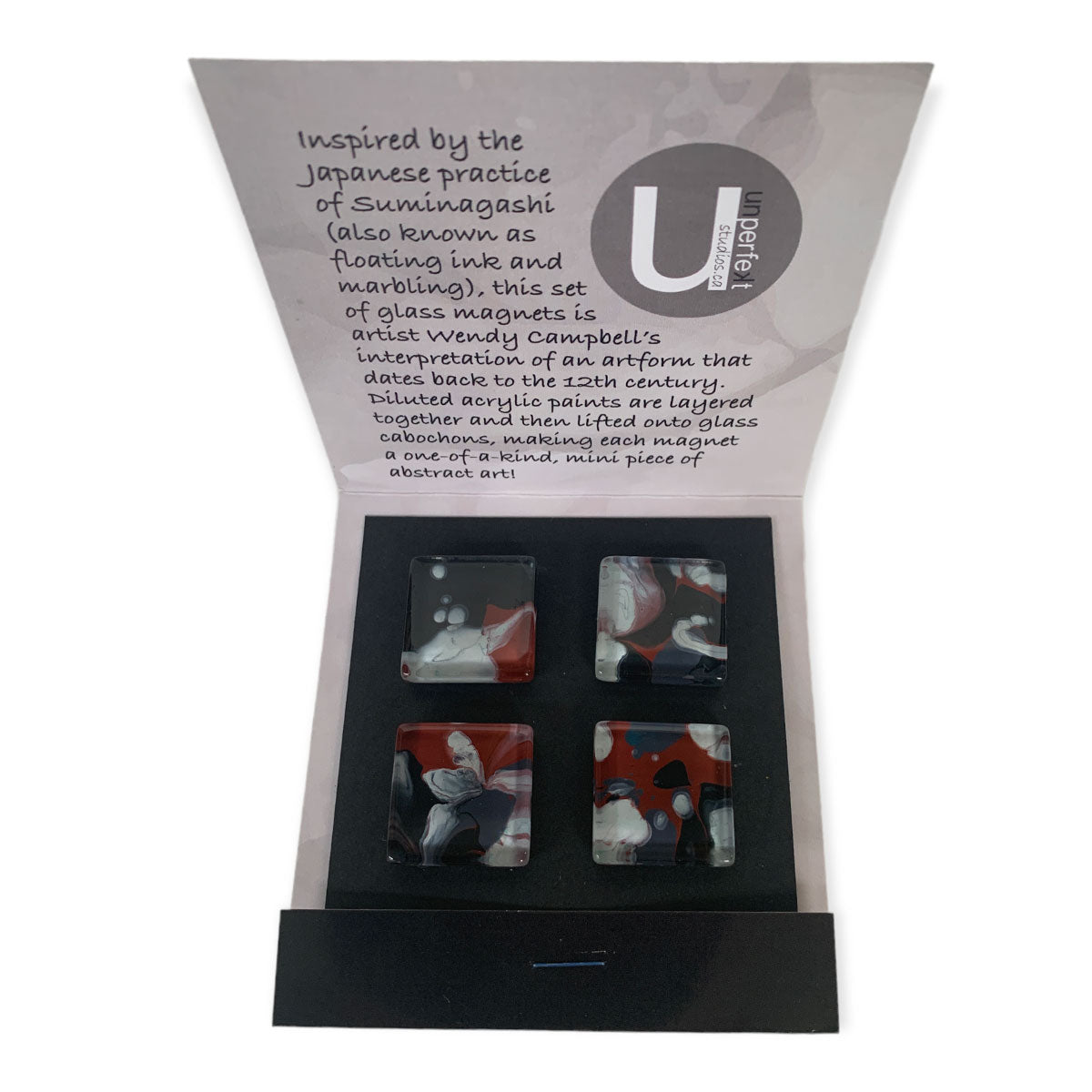 Glass Magnet Set - Abstract - Earthy - Unperfekt-Studios