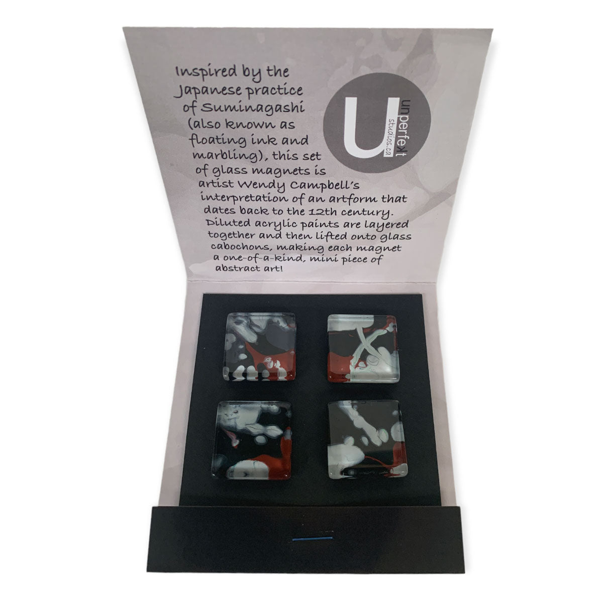 Glass Magnet Set - Abstract - Float II - Unperfekt-Studios