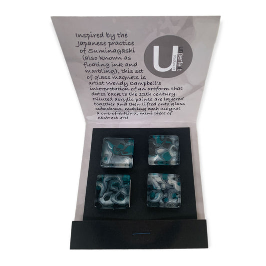 Glass Magnet Set - Abstract - Float III - Unperfekt-Studios