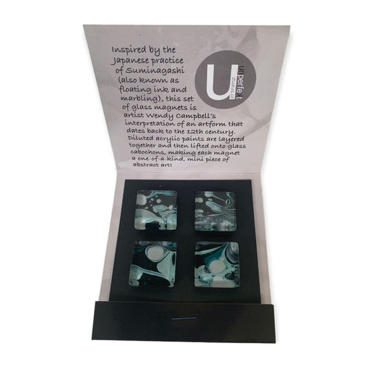 Glass Magnet Set - Abstract - Intergalactic - Unperfekt-Studios