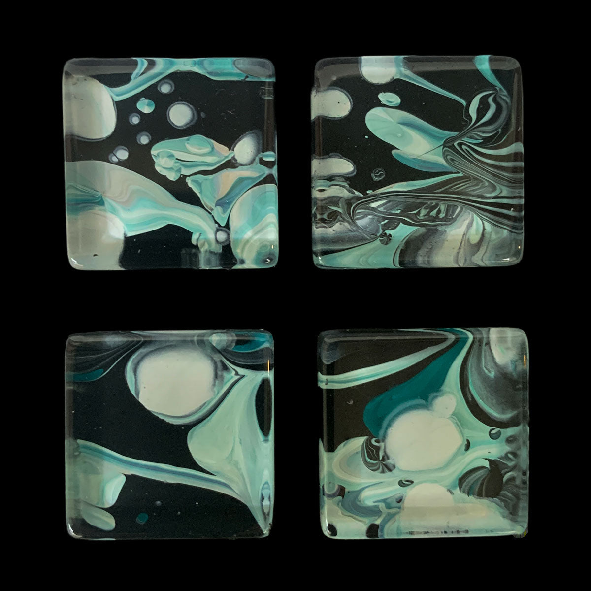 Glass Magnet Set - Abstract - Intergalactic - Unperfekt-Studios