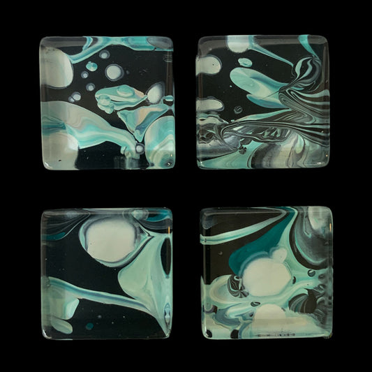 Glass Magnet Set - Abstract - Intergalactic - Unperfekt-Studios