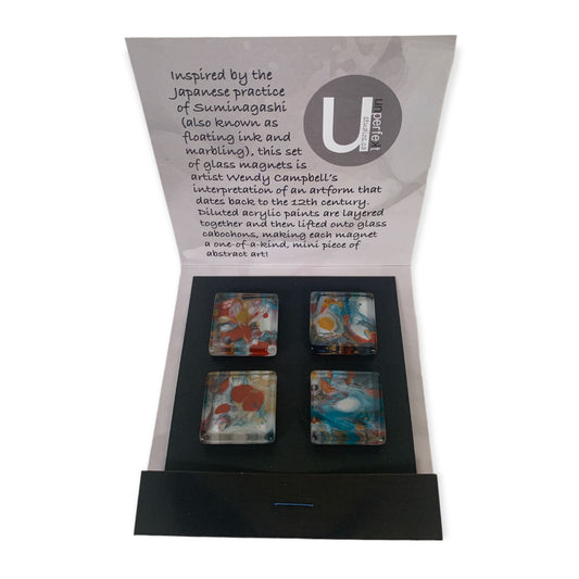 Glass Magnet Set - Abstract - Jardin de Fleurs - Unperfekt-Studios