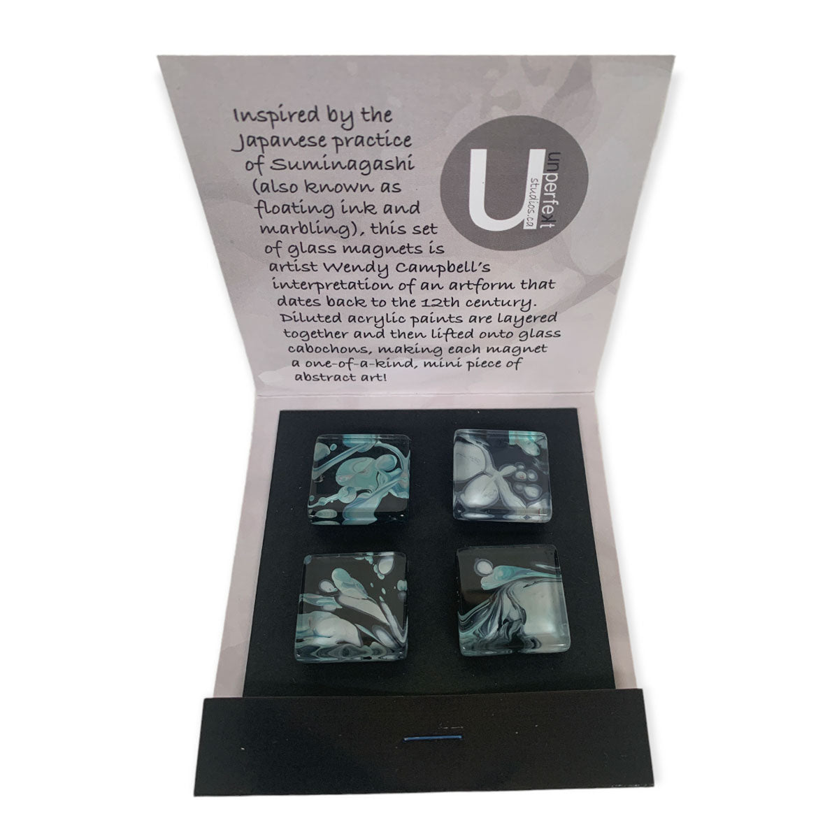 Glass Magnet Set - Abstract - Lava Lamp II - Unperfekt-Studios