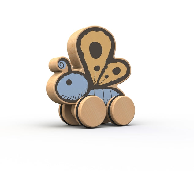 PushAround - Wooden Garden Butterfly