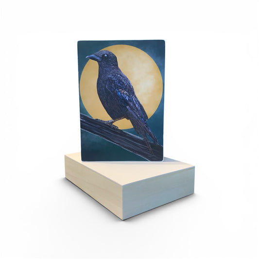 Print on Wood Block - American Crow