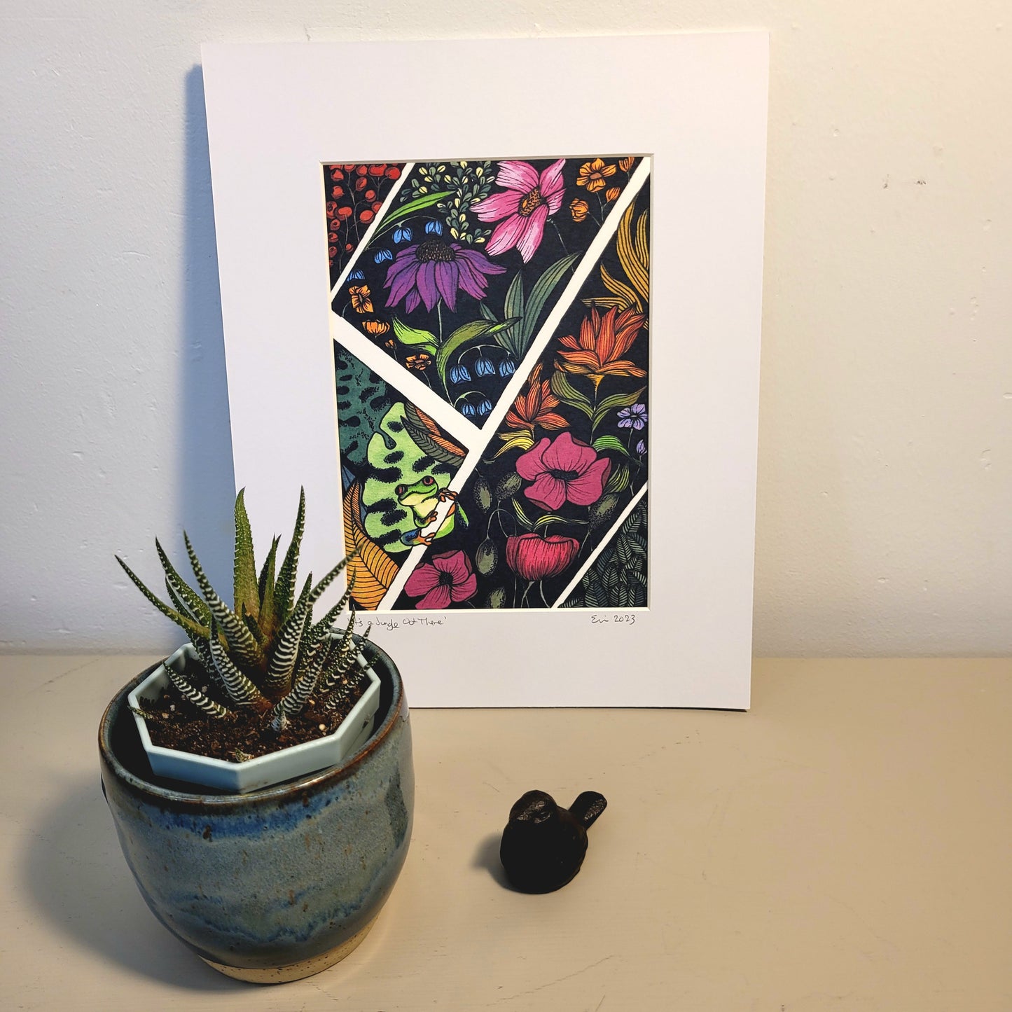 Signed & Matted Print - It's a Jungle Out There