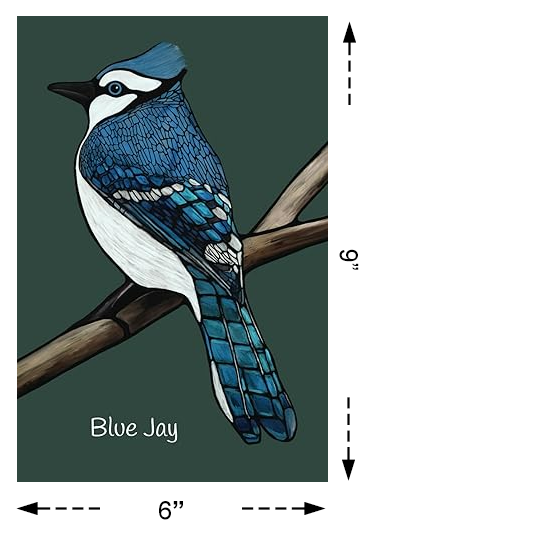 Notebook, Journal - Blue Jay (lined or unlined) - Unperfekt-Studios