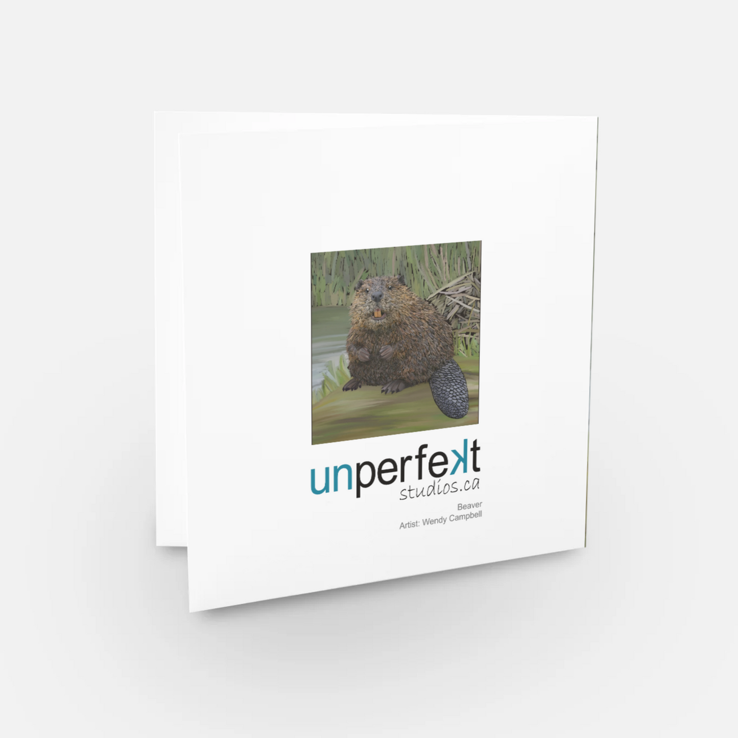 Greeting Card - Beaver